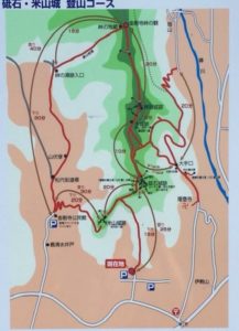 砥石城の登山地図