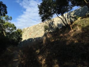 松山城の登り石垣